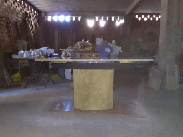 Mesa mármol travertino 