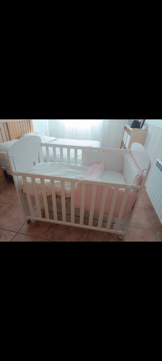Cuna madera color blanco
