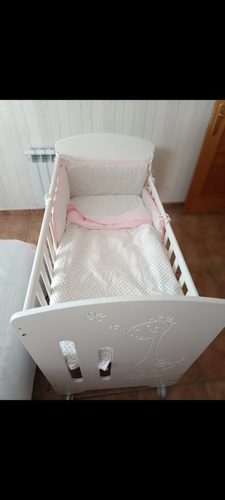 Cuna madera color blanco