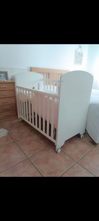 Cuna madera color blanco