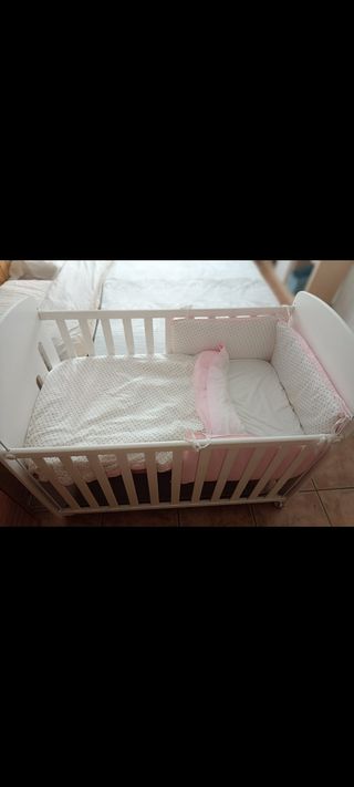 Cuna madera color blanco