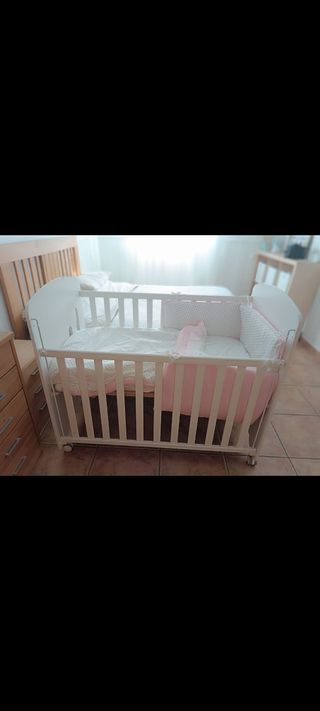 Cuna madera color blanco