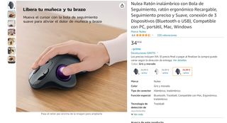 Ratón inalámbrico con Bola, A ESTRENAR.