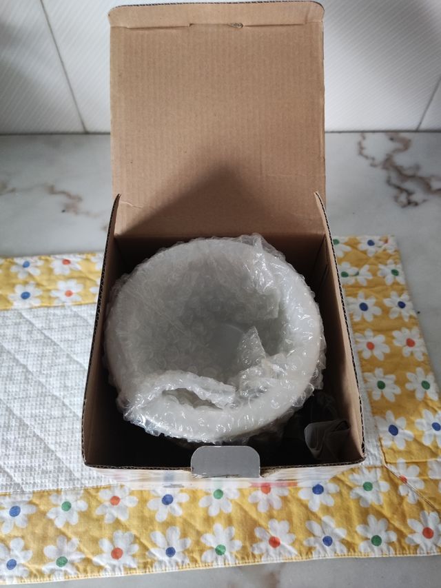 Molheira/fondue cerâmica branco Gato preto