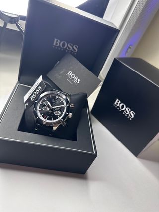 Reloj boss correa de piel Nuevo 