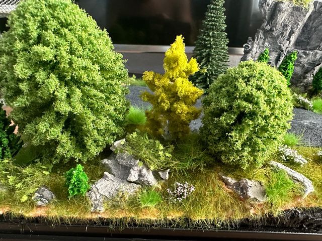 Diorama para dos coches de slot