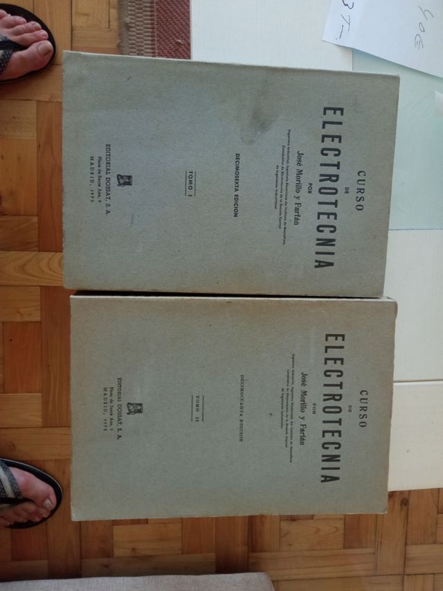 Curso de Electrotecnia. José Morillo y Farfán.