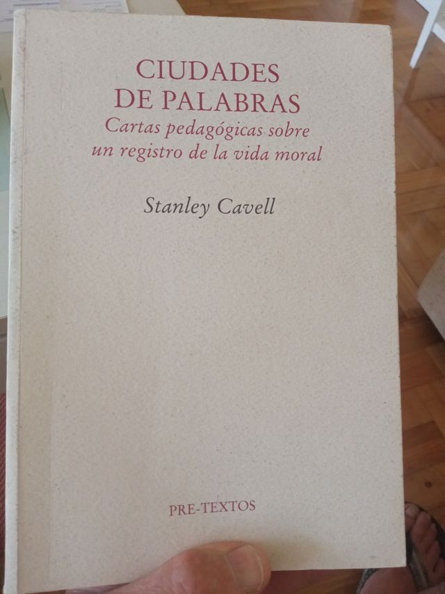 Ciudades de Palabras. Stanley Cavell.