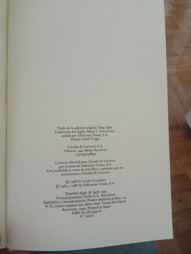 Los signos del Zodíaco. Linda Goodman.