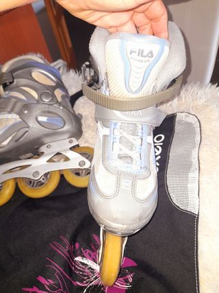 Patines de línea Talla 39 con bolsa porta patines