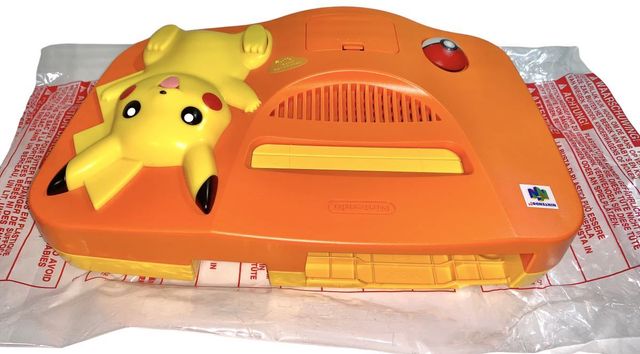 Nintendo 64 Pikachu Naranja Y Amarillo JP