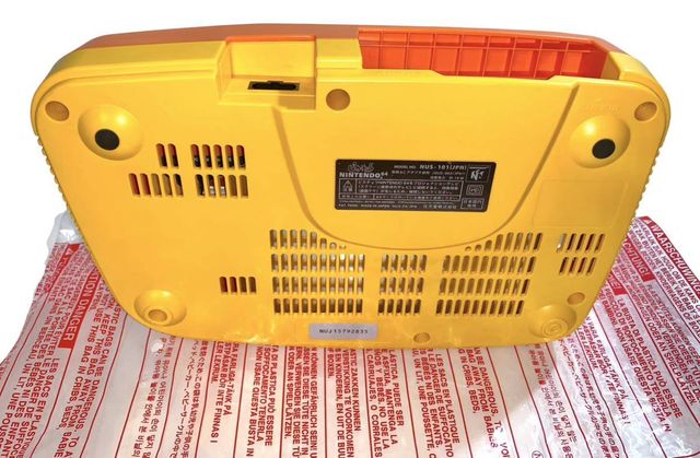 Nintendo 64 Pikachu Naranja Y Amarillo JP