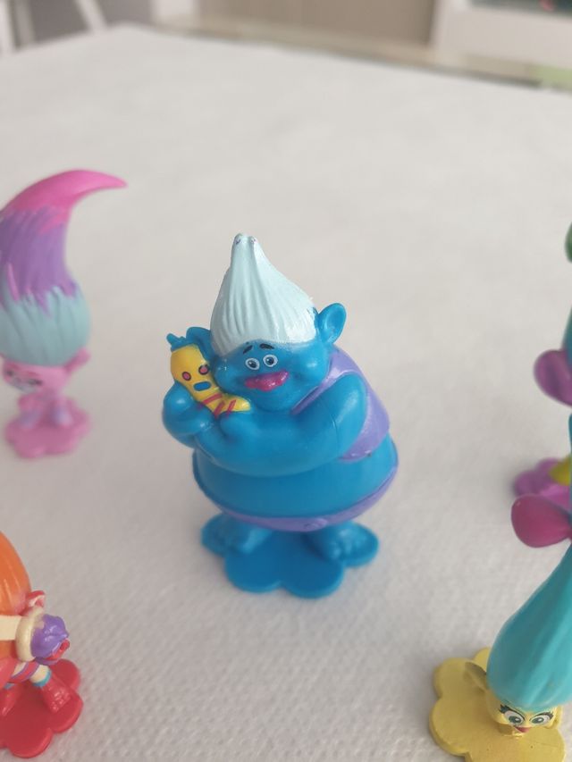 Figuras de goma de la película Trolls 12 unidades
