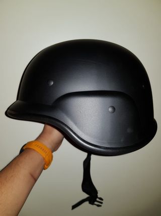 Casco Militar Negro NUEVO