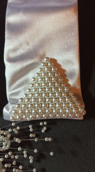 Guantes y ramito de novia de Azahar antiguo