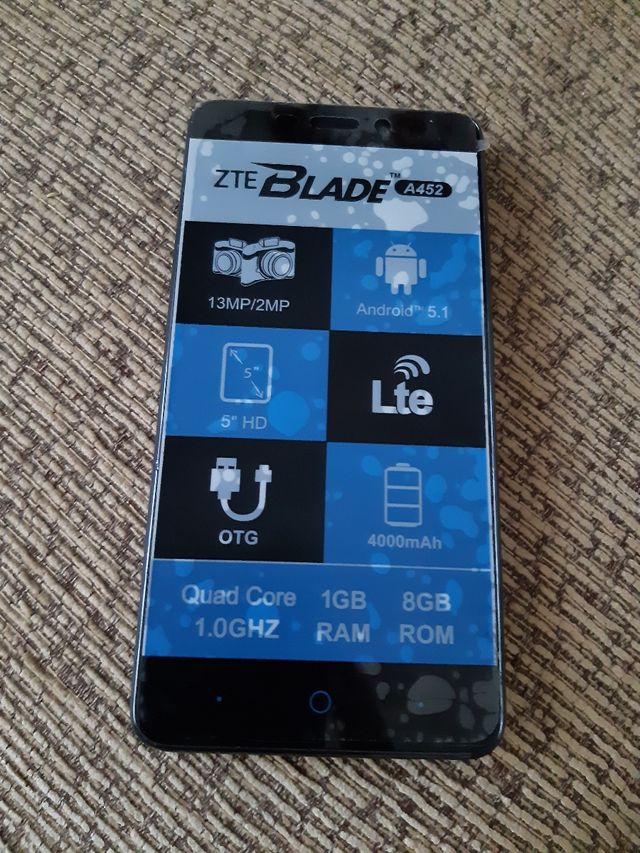 ZTE blade A452 libre como nuevo