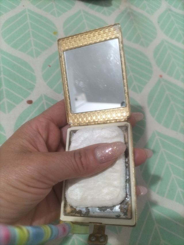 porta cipria da borsa vintage