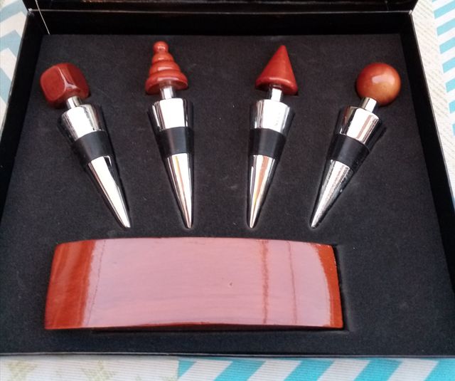 JUEGO DE TAPONES DE VINO