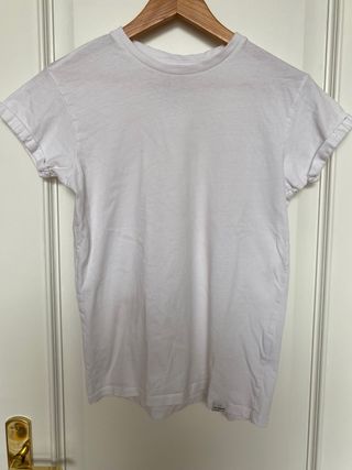 Camiseta blanca muscle fit. Pull&Bear. Talla XS