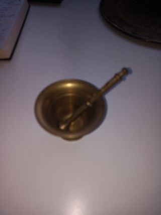 Almirez mortero de bronce
