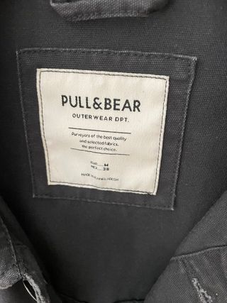 Cazadora vaquera chico Pull&Bear negra