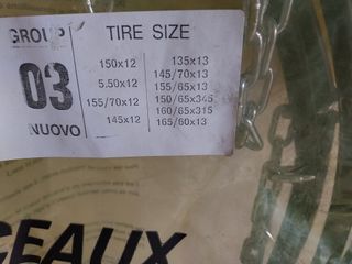 catene da neve misura 03 nuove