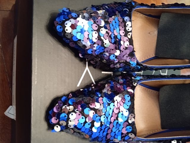 Ocasión Zapatos a mano lentejuelas 