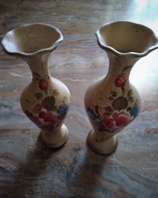 coppia vasi in ceramica