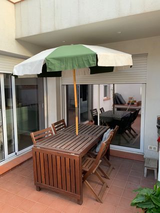 Sombrilla de tela 240 cm de diámetro 