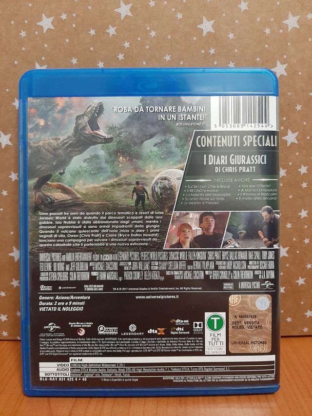 🟡 Blu-ray "Jurassic World - Il regno distrutto"