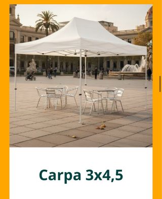 carpas de aluminio 3x3 3x4,5 3x6 5x5
