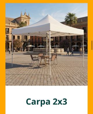 carpas de aluminio 3x3 3x4,5 3x6 5x5