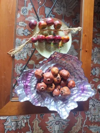 CENTRO FLORAL d Rosas, granadas,mazorcas