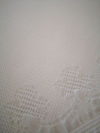 Edredón blanco 100% Algodón con 2 almohadas