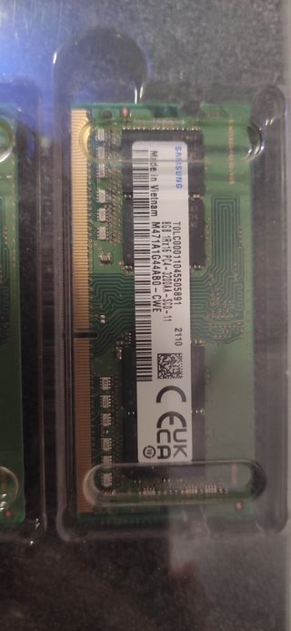 2 memorias RAM portátil DDR4 3200 (2x8gGB)