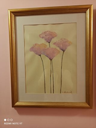 Quadros Aquarelas e Waxes dell'autore. 