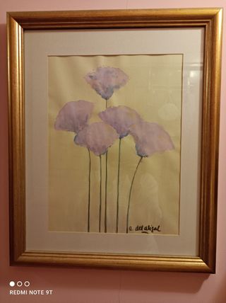 Quadros Aquarelas e Waxes dell'autore. 