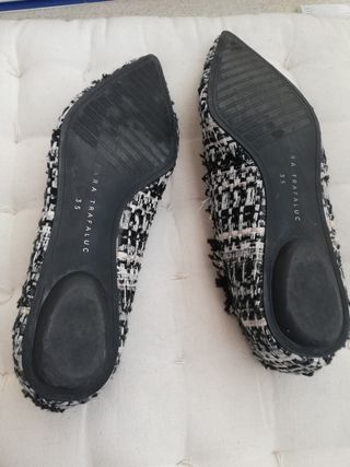 Manoletinas Zara Chanel. talla 35