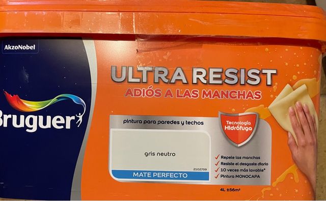 Pintura lavable gris neutro Burguer