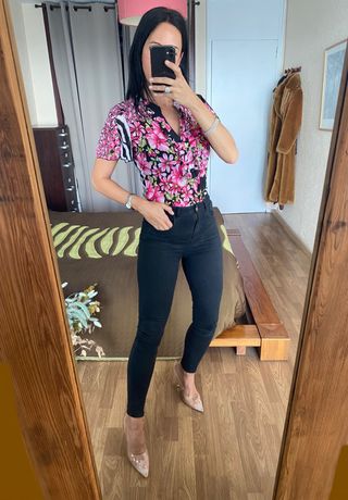 Nueva blusa floral volantes Zendra talla M