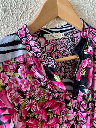 Nueva blusa floral volantes Zendra talla M