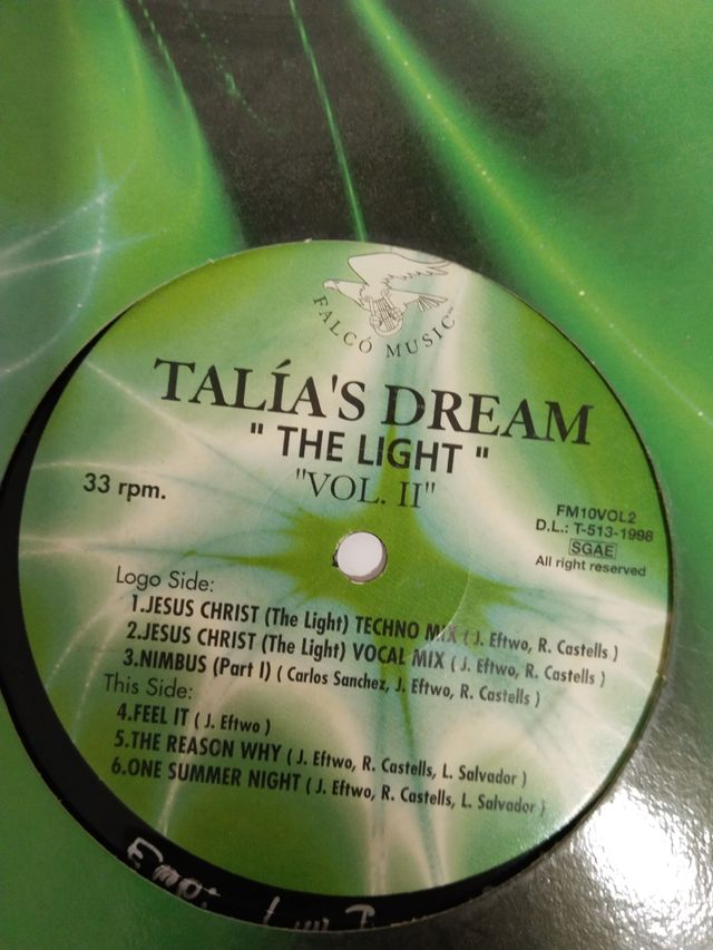 Talía's Dream* ‎– The Light Vol.