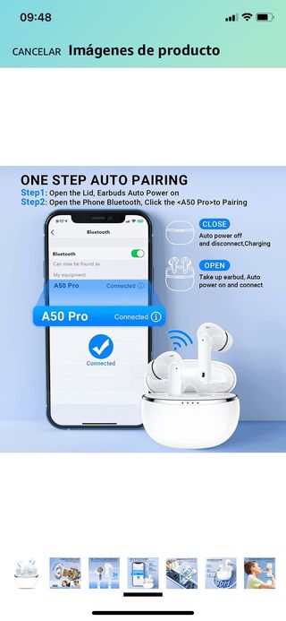 Auriculares Inalámbricos Auriculares Bluetooth 5.3