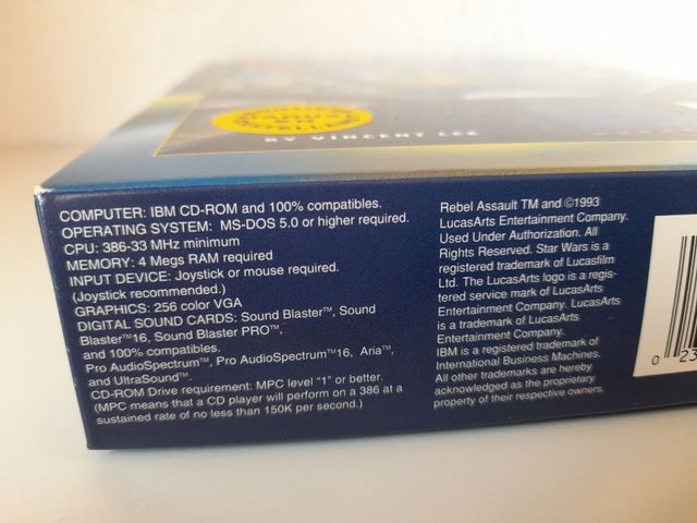 Star Wars: Rebel Assault - PC CD-ROM (1993)