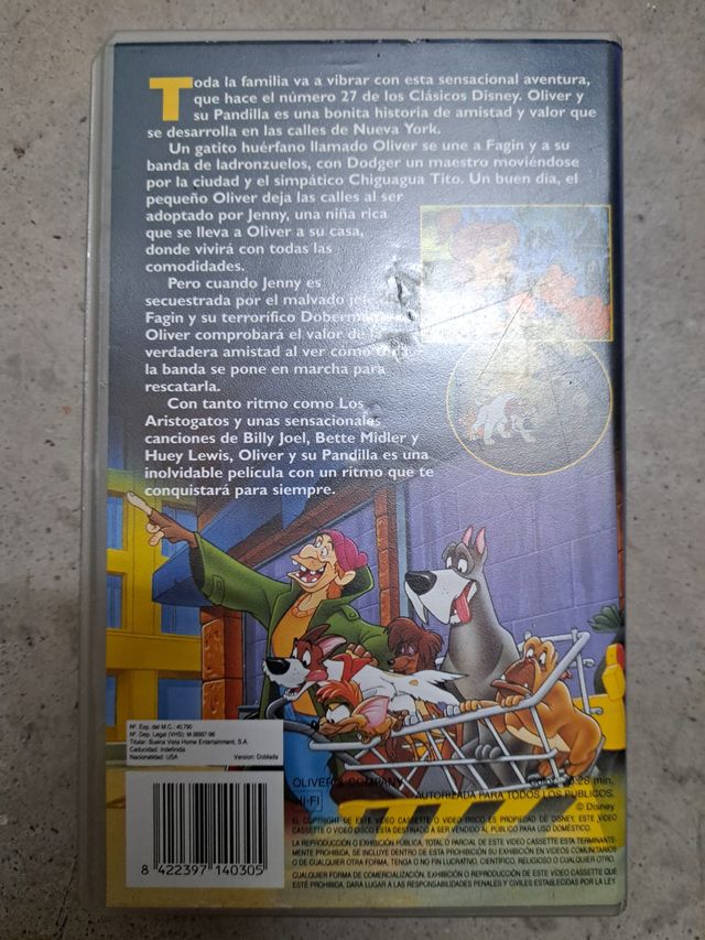 OLIVER Y SU PANDILLA VHS