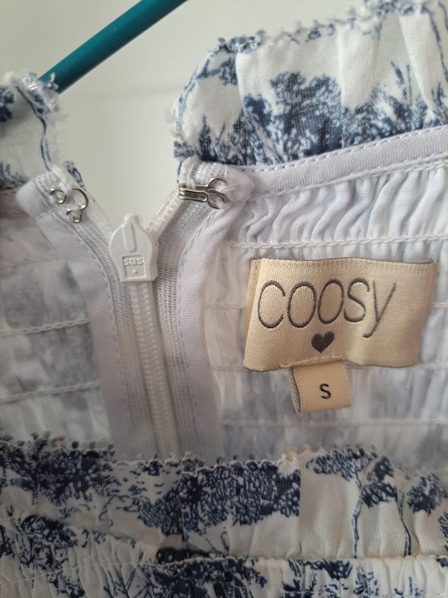 Vendo Vestido Toile Azul. Marca COOSY. Talla S