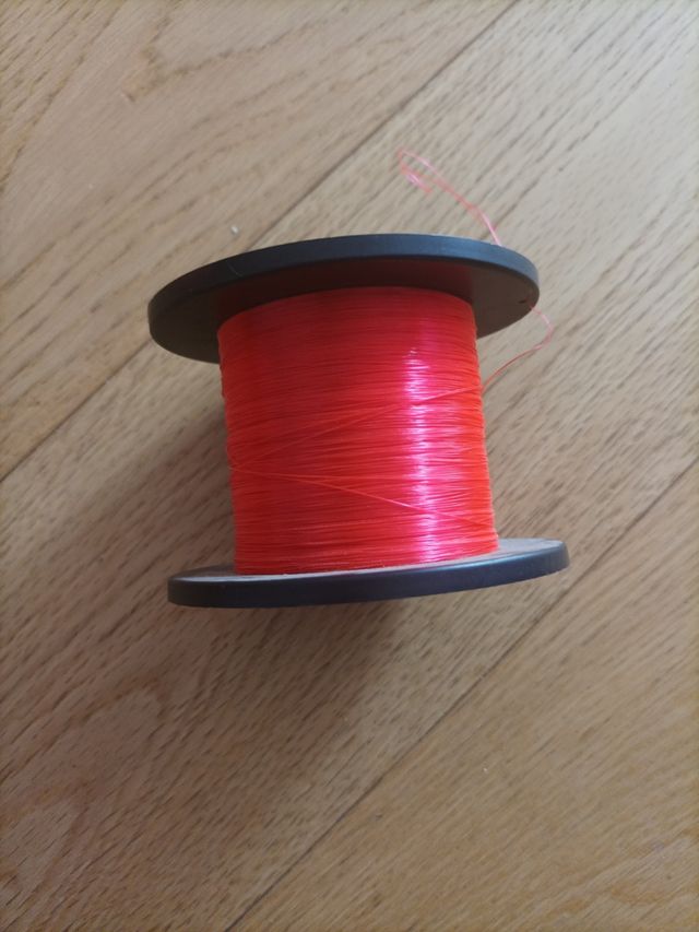 filo pesca spinning sportiva nylon fluo arancio