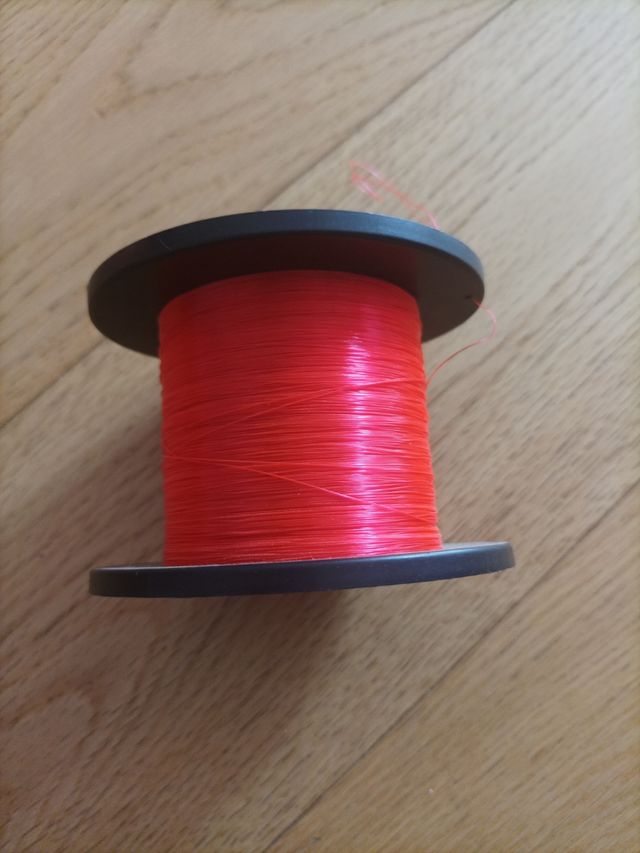 filo pesca spinning sportiva nylon fluo arancio