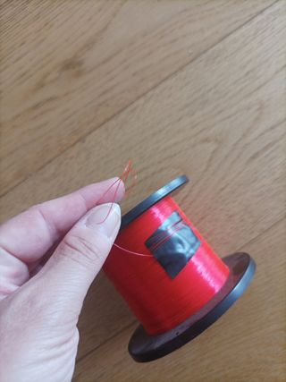 filo pesca spinning sportiva nylon fluo arancio