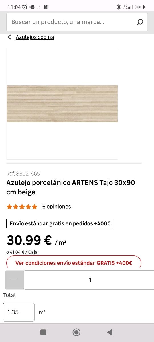 3 cajas azulejo porcelanico